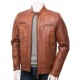 Men's Stunning Four Zipped Pockets Real Leather Biker Jacket Men's Stunning Four Zipped Pockets Real Leather Biker Jacket