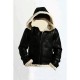 Men's Stylish B3 Bomber Full Fur Removable Hood Cow Leather Jacket Men's Stylish B3 Bomber Full Fur Removable Hood Cow Leather Jacket