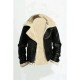 Men's Stylish B3 Bomber Full Fur Removable Hood Cow Leather Jacket Men's Stylish B3 Bomber Full Fur Removable Hood Cow Leather Jacket