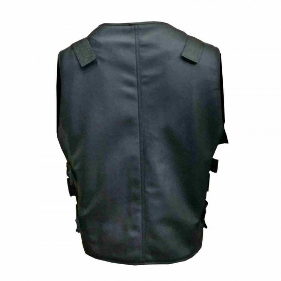 Jon Bernthal S2 The Punisher Vest Motorcycle Leather Vest Jon Bernthal S2 The Punisher Vest Motorcycle Leather Vest