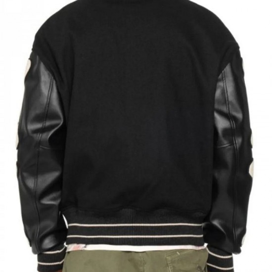 Men's Varsity Kapital I-FIVE 40S Black Jacket Men's Varsity Kapital I-FIVE 40S Black Jacket