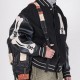 Men's Varsity Kapital I-FIVE 40S Black Jacket Men's Varsity Kapital I-FIVE 40S Black Jacket