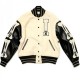 Men's Varsity Kapital I-FIVE 40S White Jacket Men's Varsity Kapital I-FIVE 40S White Jacket