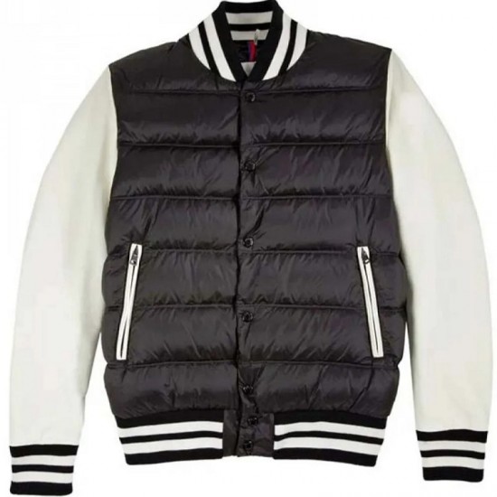 Men's Varsity Moncler Puffer Bomber Jacket Men's Varsity Moncler Puffer Bomber Jacket