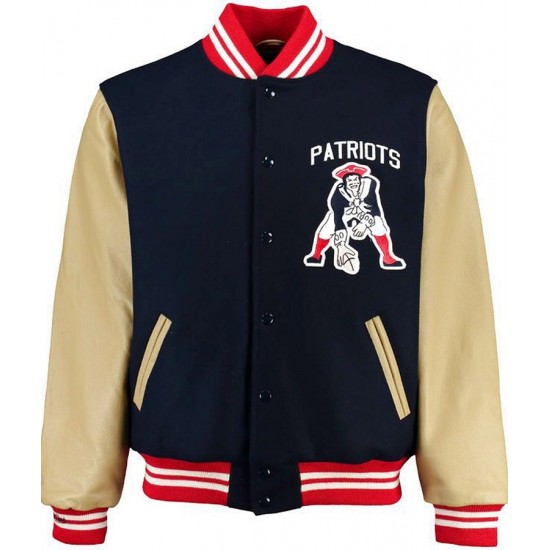 Men's Varsity Patriots Letterman Jacket Men's Varsity Patriots Letterman Jacket