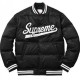 Men's Varsity Puffy Black Satin Jacket Men's Varsity Puffy Black Satin Jacket