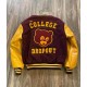 Men's Vintage College Dropout Letterman Varsity Jacket Men's Vintage College Dropout Letterman Varsity Jacket