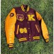 Men's Vintage College Dropout Letterman Varsity Jacket Men's Vintage College Dropout Letterman Varsity Jacket