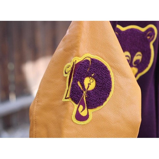 Men's Vintage College Dropout Letterman Varsity Jacket Men's Vintage College Dropout Letterman Varsity Jacket