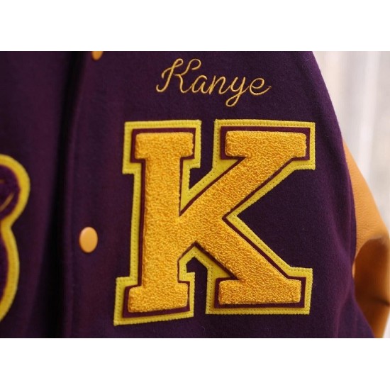 Men's Vintage College Dropout Letterman Varsity Jacket Men's Vintage College Dropout Letterman Varsity Jacket