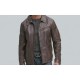 Men's Vintage Leather Shirt Collar Jacket Men's Vintage Leather Shirt Collar Jacket