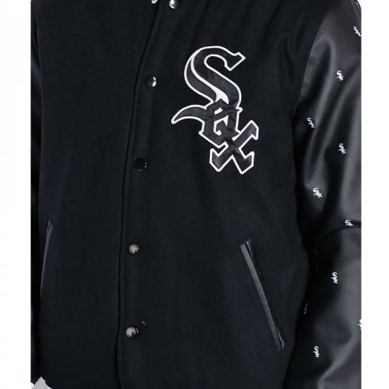 Men's White Sox Letterman Varsity Jacket