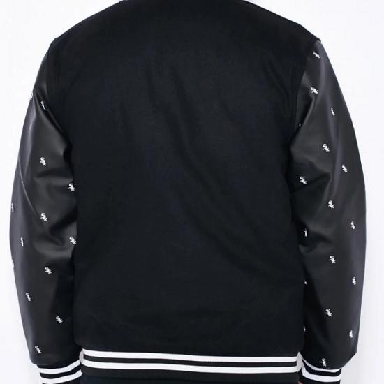 Men's White Sox Letterman Varsity Jacket