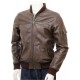 Mens Black And Dark Brown Classic Elegant Real Leather Bomber Jacket Mens Black And Dark Brown Classic Elegant Real Leather Bomber Jacket