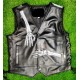 Mens Black Cowhide Skeleton Leather Biker Vest Mens Black Cowhide Skeleton Leather Biker Vest