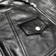 Mens Black Moto Biker Genuine Leather Vest Mens Black Moto Biker Genuine Leather Vest
