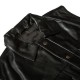 Mens Black Side Laces Motorcycle Leather Vest Mens Black Side Laces Motorcycle Leather Vest