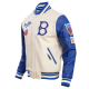 Mens Brooklyn Dodgers Retro Classic Off White Wool Varsity Jacket Mens Brooklyn Dodgers Retro Classic Off White Wool Varsity Jacket