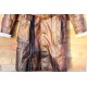Mens Brown Shearling Distressed Brown Faux Fur Leather Long Winter Coat Mens Brown Shearling Distressed Brown Faux Fur Leather Long Winter Coat