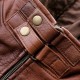Mens Brown Winter Hooded Leather Bomber Jacket Mens Brown Winter Hooded Leather Bomber Jacket