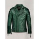 Mens Charles Burnt Green Leather Jacket Mens Charles Burnt Green Leather Jacket
