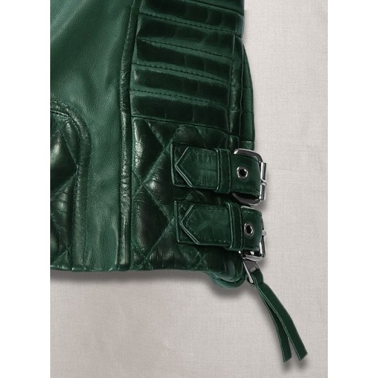 Mens Charles Burnt Green Leather Jacket Mens Charles Burnt Green Leather Jacket