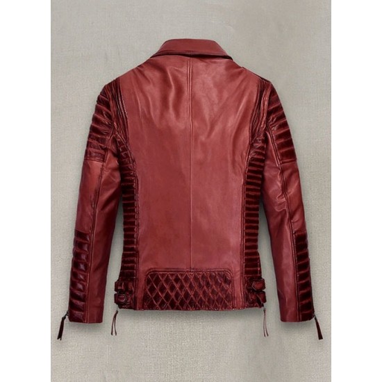 Mens Charles Burnt Red Leather Jacket Mens Charles Burnt Red Leather Jacket