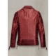 Mens Charles Burnt Red Leather Jacket Mens Charles Burnt Red Leather Jacket