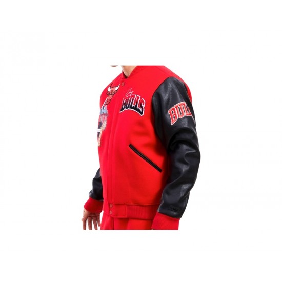 Mens Chicago Bulls Home Town Varsity Men's Jacket Mens Chicago Bulls Home Town Varsity Men's Jacket