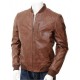 Mens Classic Quilted Panel Real Leather Bomber Jacket Mens Classic Quilted Panel Real Leather Bomber Jacket