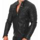 Biker Club Men's Motorcycle Jacket Black Leather Jacket