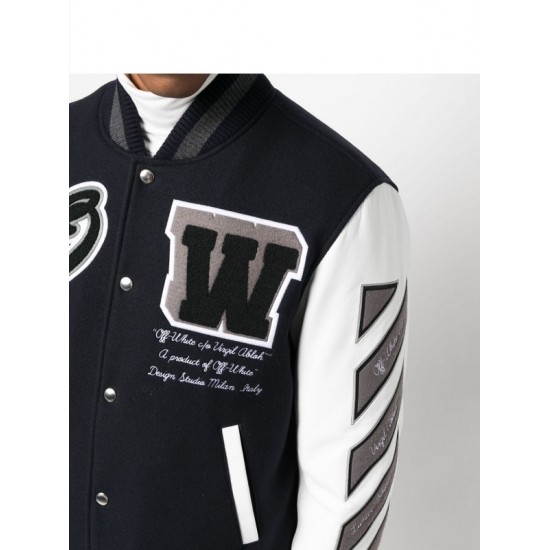 Mens Cryst Moon Phase varsity jacket Mens Cryst Moon Phase varsity jacket