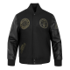 Mens Denver Nuggets Black Varsity Jacket Mens Denver Nuggets Black Varsity Jacket
