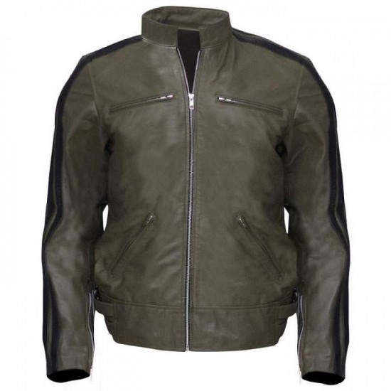 Mens Dirk Gentlys Holistic Detective Agency Samuel Barnett Leather Jacket Mens Dirk Gentlys Holistic Detective Agency Samuel Barnett Leather Jacket