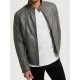 Mens Grey Leather Jacket Mens Grey Leather Jacket