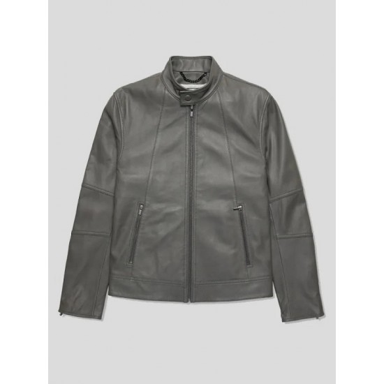 Mens Grey Leather Jacket Mens Grey Leather Jacket