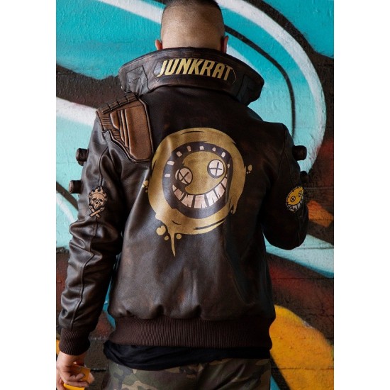 Mens Junkrat Steampunk Leather Jacket Mens Junkrat Steampunk Leather Jacket