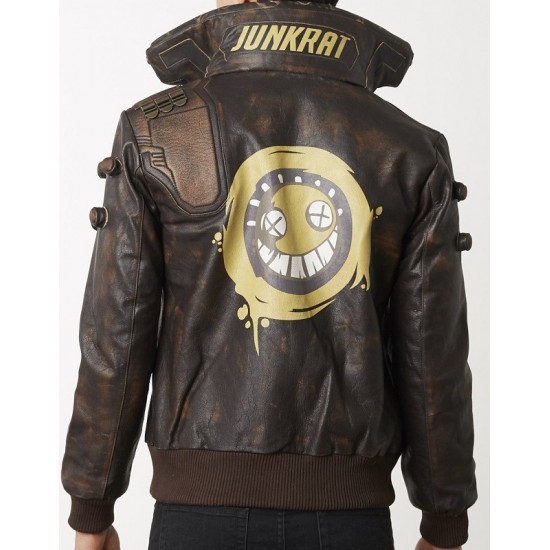 Mens Junkrat Steampunk Leather Jacket Mens Junkrat Steampunk Leather Jacket