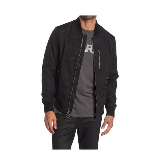 Mens Karl Lagerfeld Paris Camo Solid Bomber Jacket Mens Karl Lagerfeld Paris Camo Solid Bomber Jacket