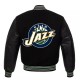 Mens Letterman Utah Jazz Black Varsity Jacket Mens Letterman Utah Jazz Black Varsity Jacket