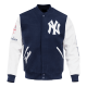 Mens MLB New York Yankees Blue Letterman Varsity Jacket Mens MLB New York Yankees Blue Letterman Varsity Jacket