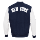Mens MLB New York Yankees Blue Letterman Varsity Jacket Mens MLB New York Yankees Blue Letterman Varsity Jacket