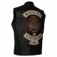 Mens Michael Irby MAYANS Biker Black Leather Vest Mens Michael Irby MAYANS Biker Black Leather Vest