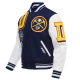 Mens NBA Denver Nuggets Mashup Varsity Jacket Mens NBA Denver Nuggets Mashup Varsity Jacket