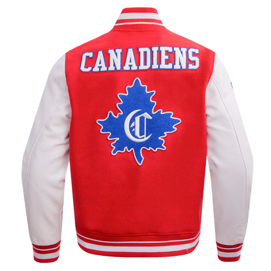 Mens NHL Montreal Canadiens Red Classic Varsity Jacket Mens NHL Montreal Canadiens Red Classic Varsity Jacket