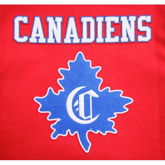 Mens NHL Montreal Canadiens Red Classic Varsity Jacket Mens NHL Montreal Canadiens Red Classic Varsity Jacket