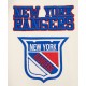 Mens NHL New York Rangers Off white Varsity Jacket Mens NHL New York Rangers Off white Varsity Jacket