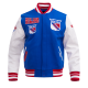 Mens NHL New York Rangers Retro Varsity Jacket Mens NHL New York Rangers Retro Varsity Jacket