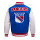 Mens NHL New York Rangers Retro Varsity Jacket Mens NHL New York Rangers Retro Varsity Jacket