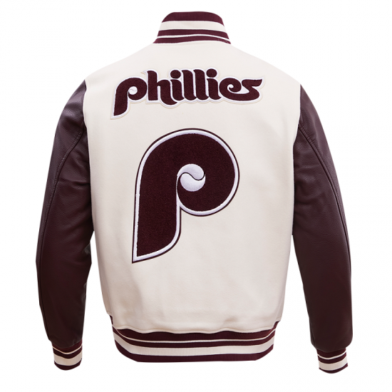 Mens Philadelphia Phillies Retro Classic Varsity Jacket Mens Philadelphia Phillies Retro Classic Varsity Jacket